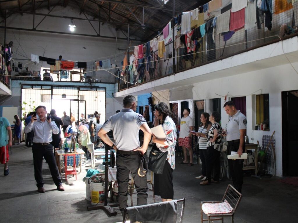 Interior de uno de los pabellones de la cárcel de Paraná.