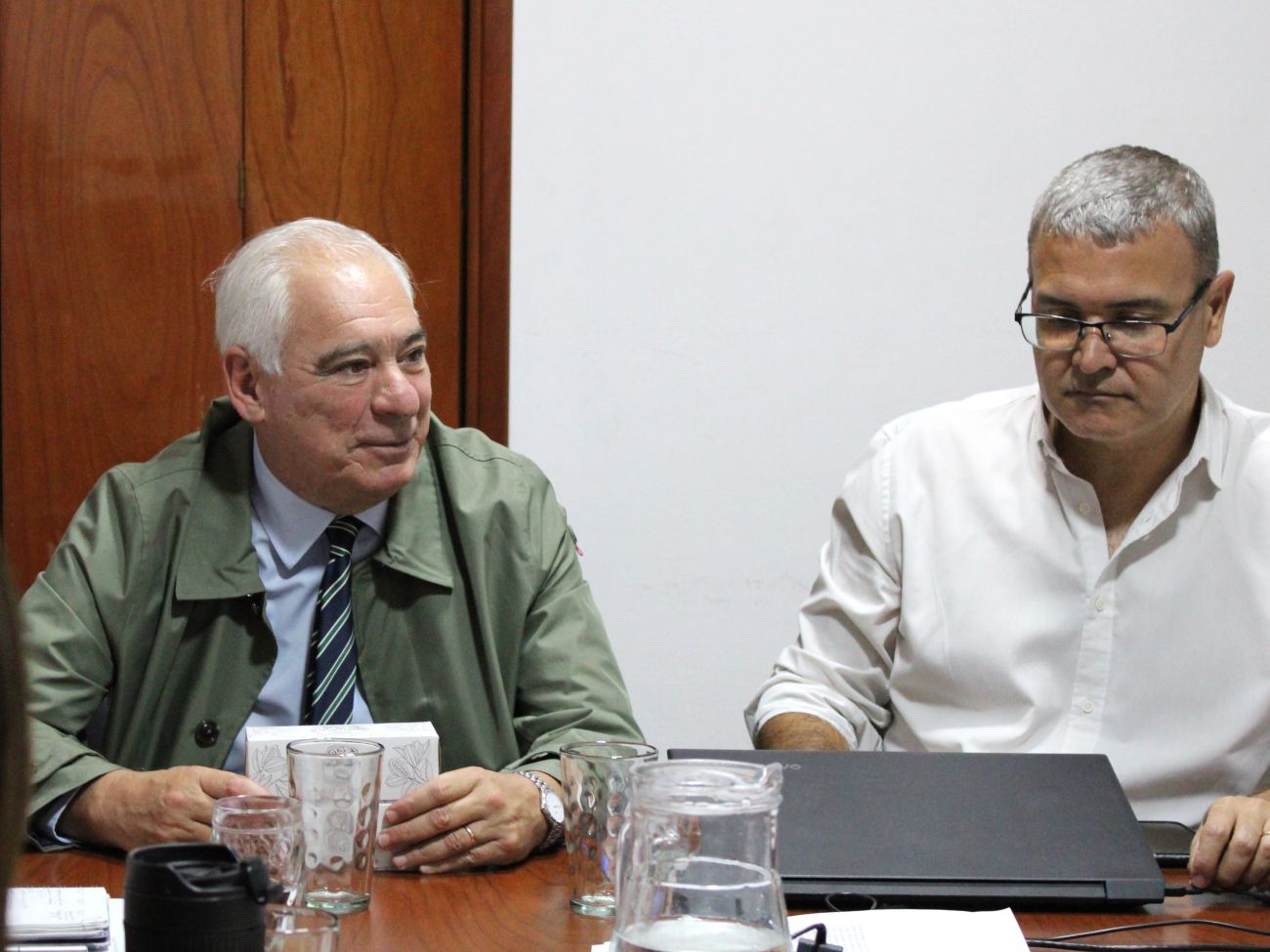 Mamiliano Benítez, defensor general, y Martín Cabrera, secretario ejecutivo del Órgano de Revisión de Salud Mental.